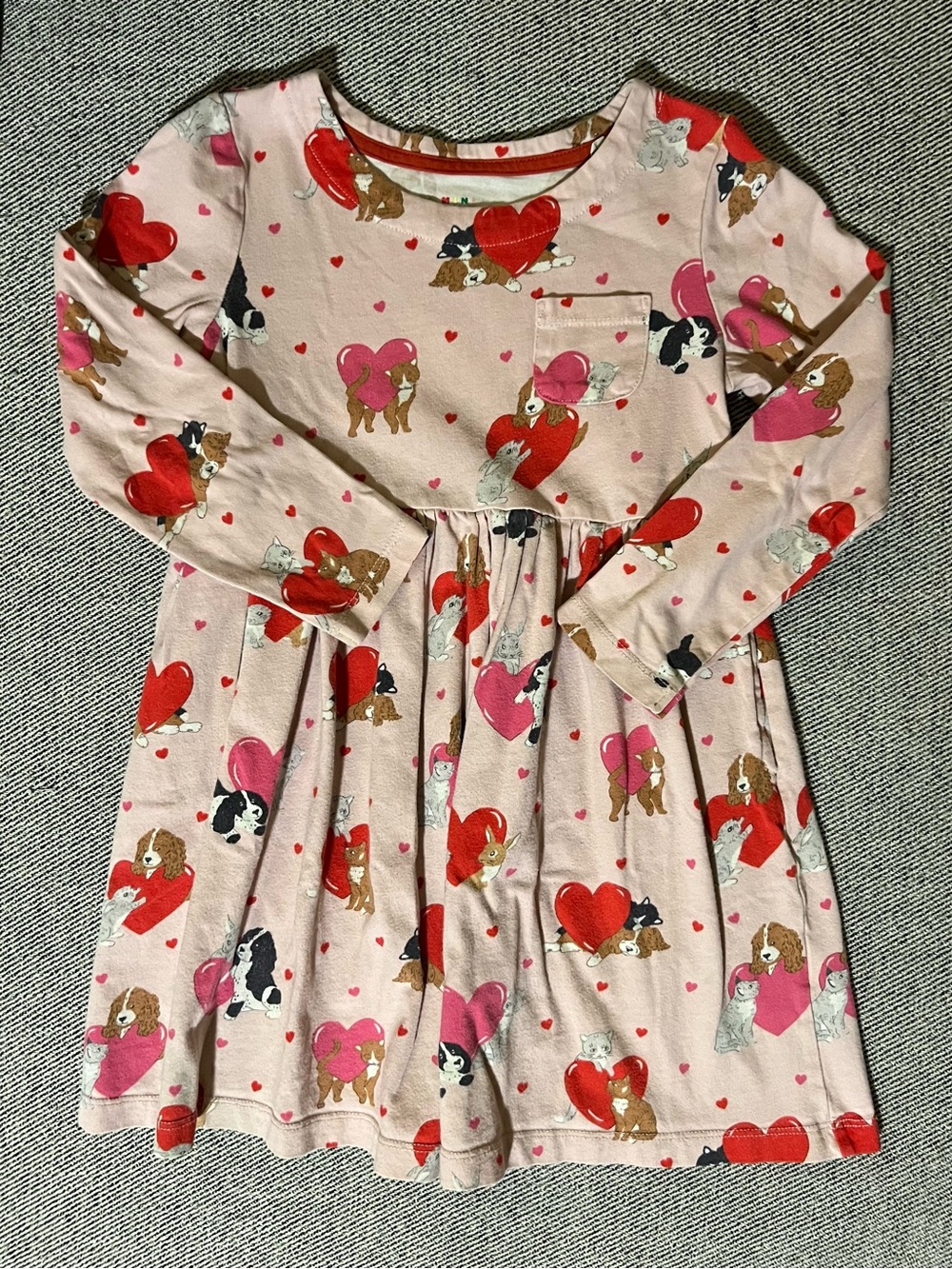 Mini Boden Kitty & Puppy Heart Dress
